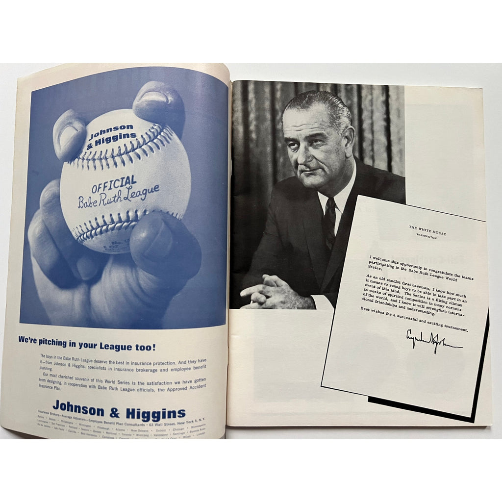 1966 Babe Ruth League World Series Magazine Bambino Sultan of Swat Program, Yankees, Dodgers, Red Sox, Braves