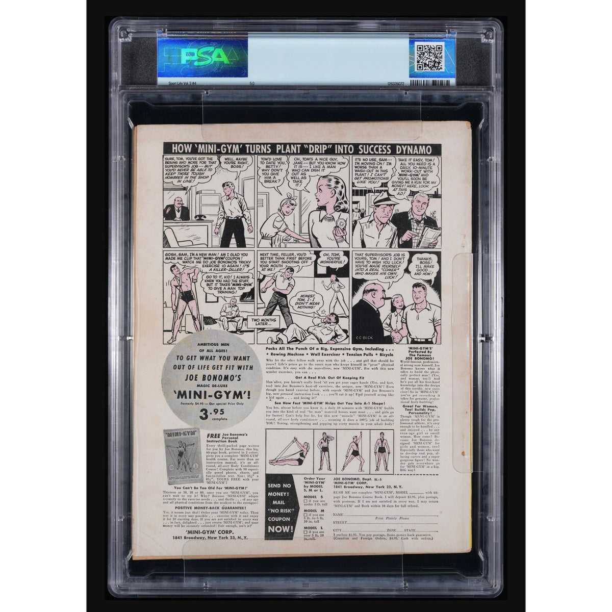 RARE 1950 Jackie Robinson Sport Life Magazine PSA 5 Newsstand Brooklyn Dodgers, Baseball, MLB Low Pop!
