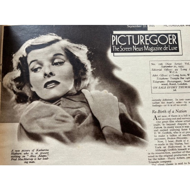 RARE UK 1935 Picturegoer Clark Gable Jean Harlow Magazine China Seas, Hollywood, Red Dust, Saratoga