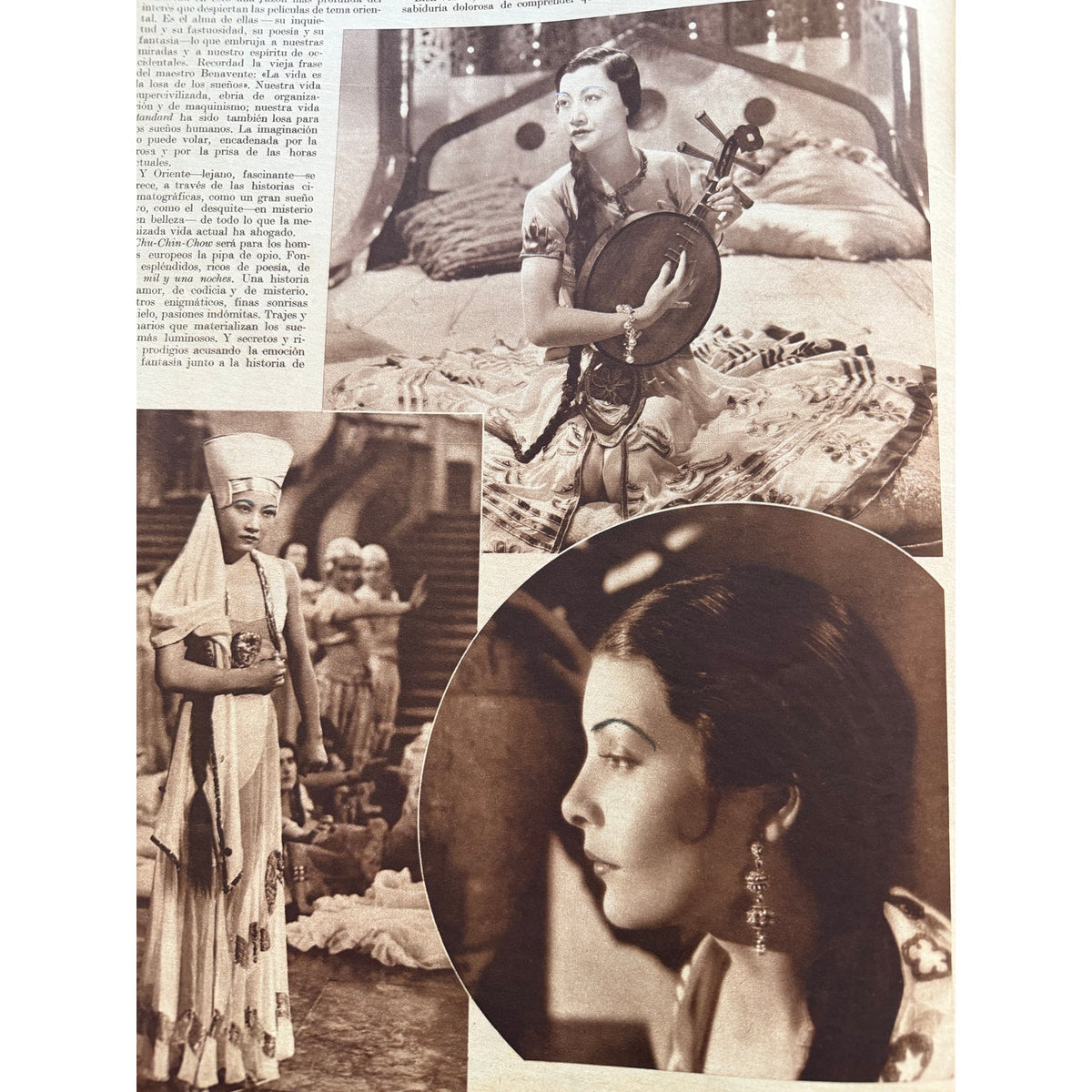 Gorgeous Oversized Cinegramas 1934 Anna May Wong Magazine Shanghai Express Piccadilly, Thief of Bagdad, Toll of the Sea, Daughter of the Dragon, Hollywood