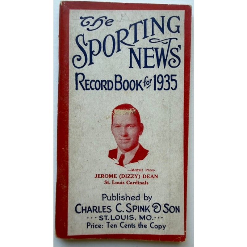 1935 Sporting News Record Book Dizzy Dean Lou Gehrig St. Louis Cardinals, New York Yankees, Iron Horse