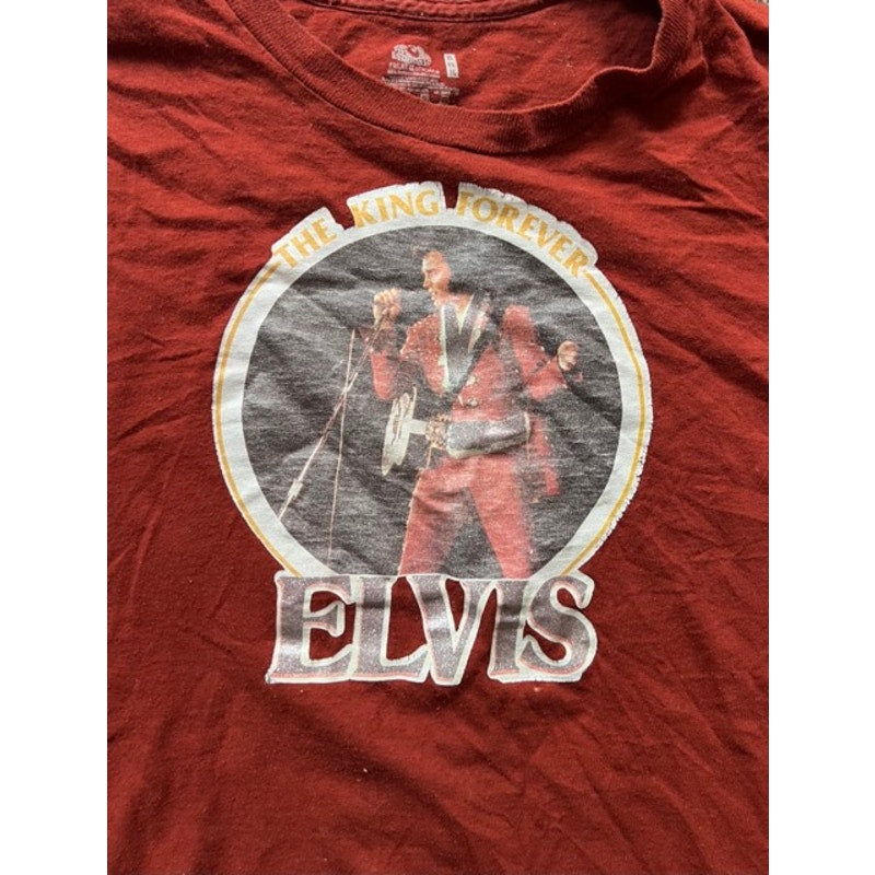 Rare 1977 Elvis Presley T Shirt Tee Shirt The King Forever, Sparkle, XL Boxcar Enterprises, Graceland EPE, TCB, Jailhouse Rock