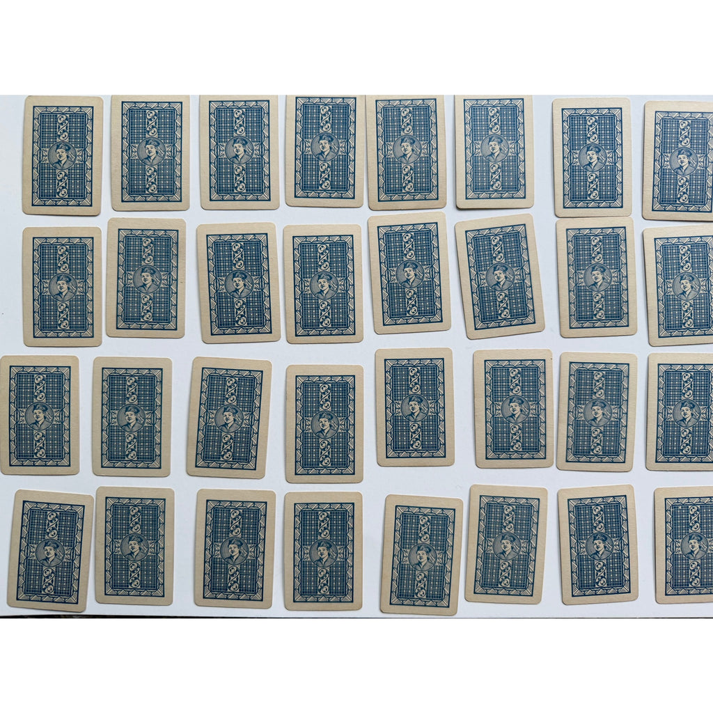 1935 Whitman Party Stunts Card Game W/ Box 65 Cards Included Statue of Liberty