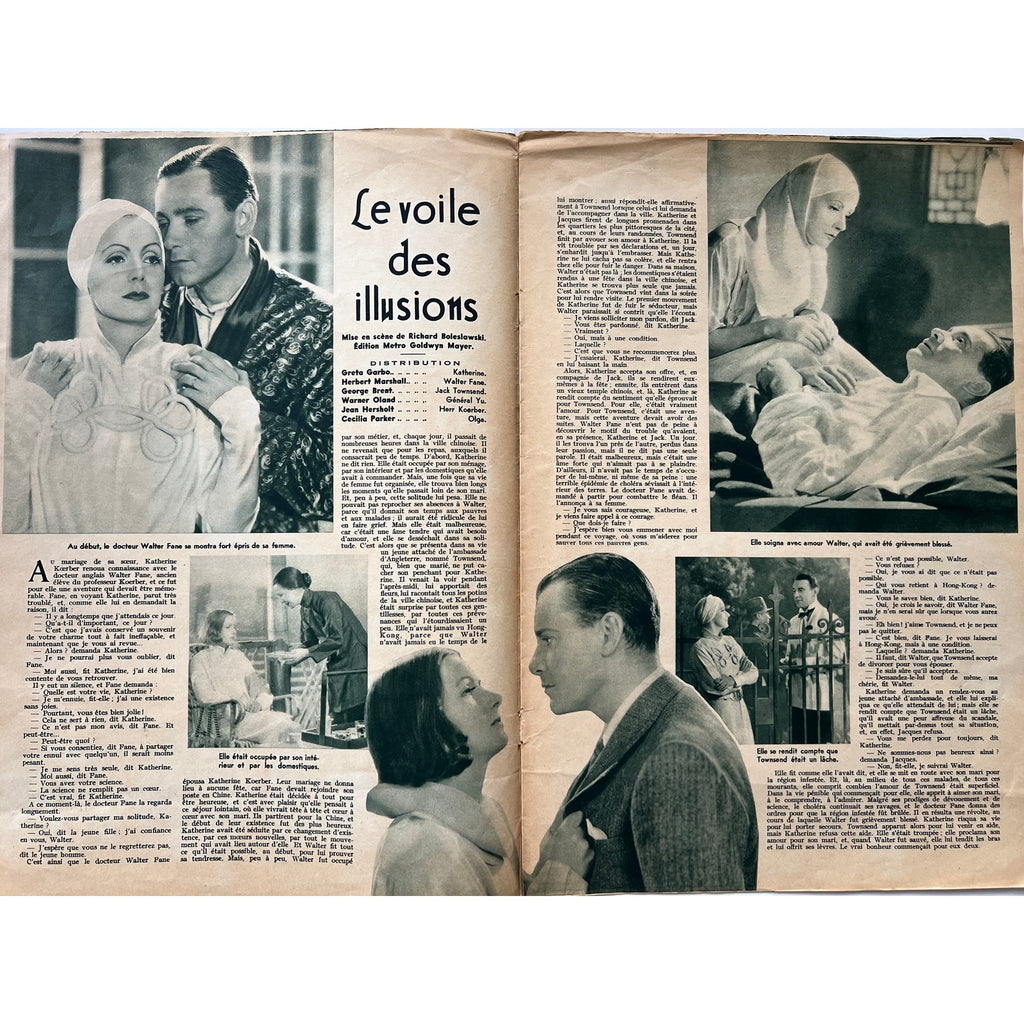 RARE 1935 French Greta Garbo Magazine Cine Miroir Grand Hotel, Metropolis, Hollywood, Ninotchka, Mata Hari
