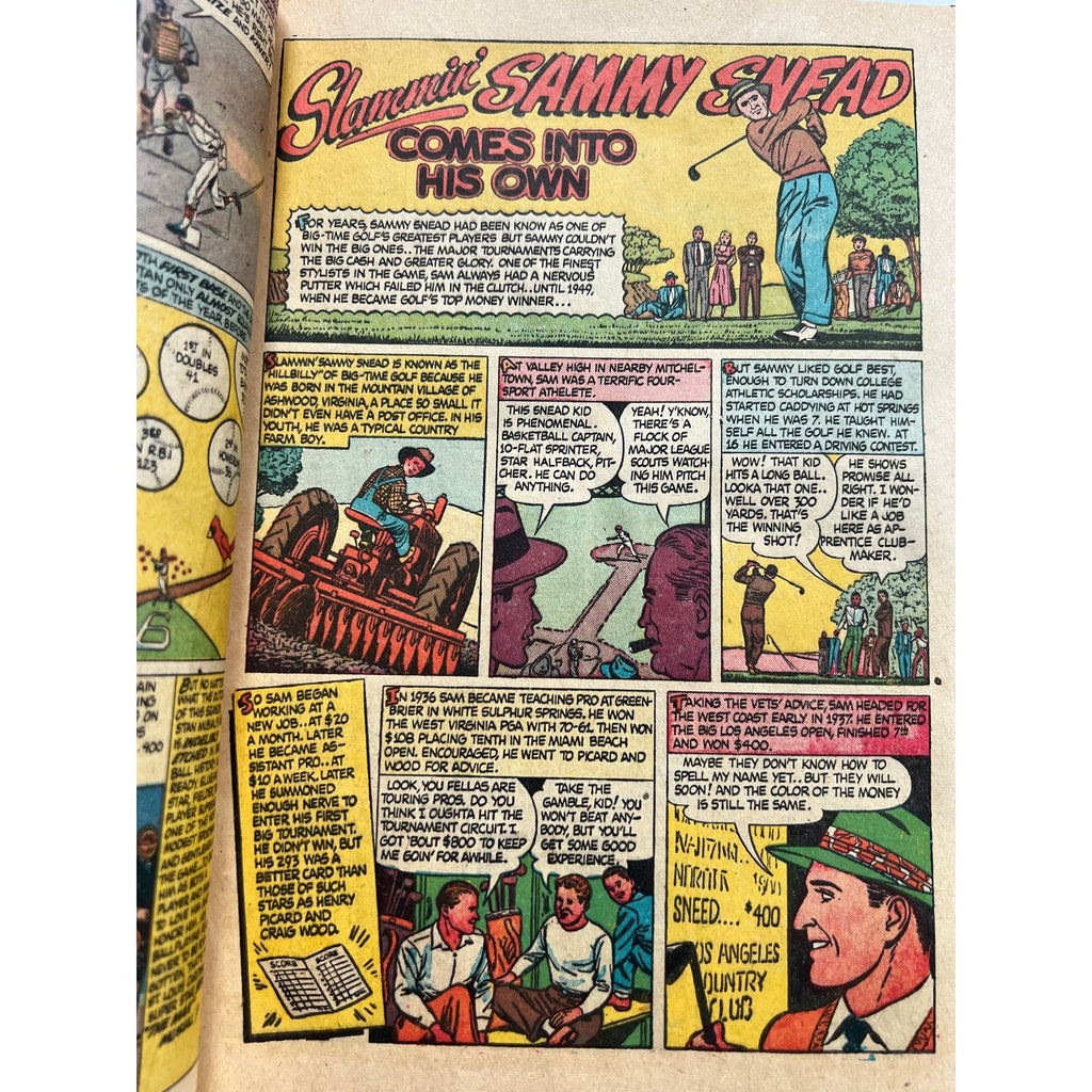 Rare 1950 Babe Ruth Sports Stan Musial Comic St Louis Cardinals New York Yankees, Baseball, MLB, Babe Ruth, Casey Stengel