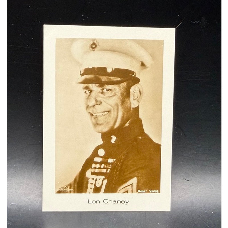 1920s Hansom Filmbilder Jasmatzi Lon Chaney Card Tell it to the Marines Phantom of the Opera, London After Midnight, Hunchback of Notre Dame