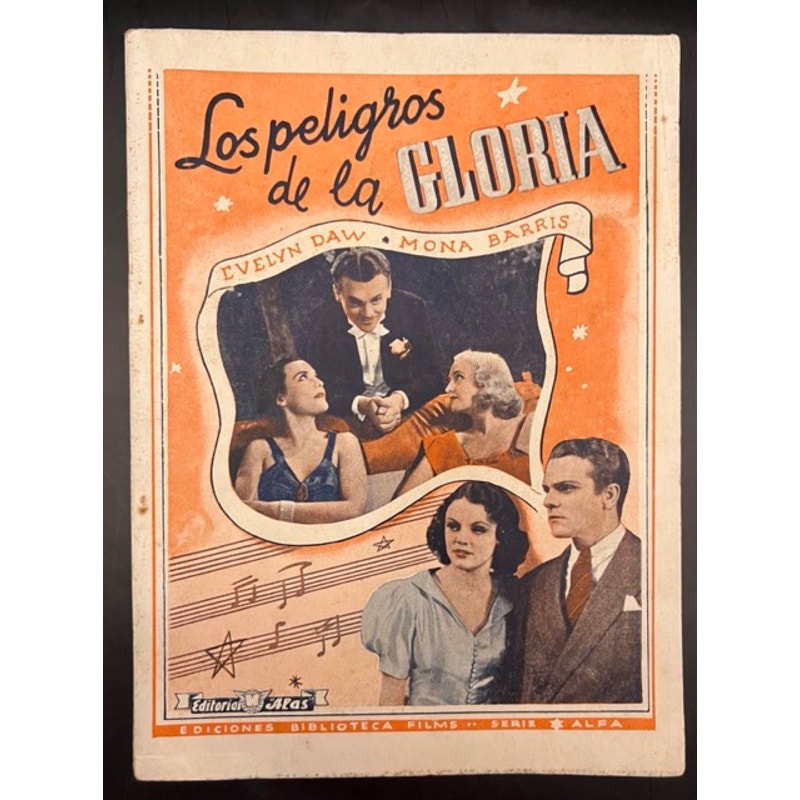 RARE 1937 Spanish James Cagney Book Booklet Something to Sing About, White Heat, Public Enemy, Yankee Doodle Dandy, G-Men, Oklahoma Kid