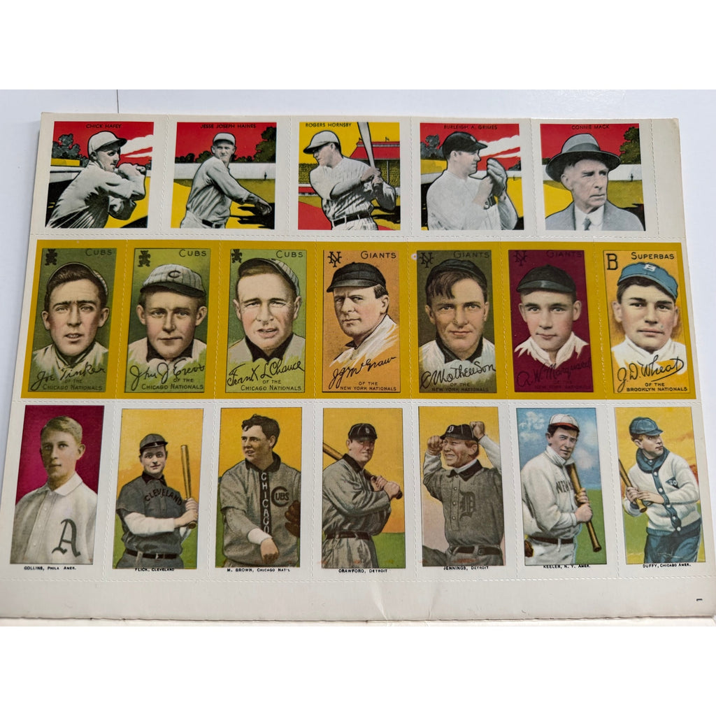 1978 Hall of Fame Baseball Cards Book Babe Ruth, Lou Gehrig, Mickey Mantle, Jackie Robinson, Ty Cobb, Joe DiMaggio, Ted Williams M