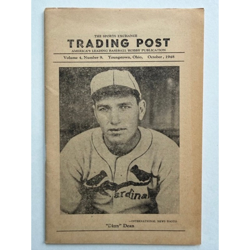 RARE 1948 Sports Exchange Dizzy Dean Trading Post Booklet St. Louis Cardinals, Gashouse Gang, W602, W603