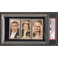RARE 1936 Godfrey Phillips Stars of the Screen Uncut Panel Ronald Coleman, Loretta Young and Jean Harlow PSA 5 Hollywood Tobacco Card