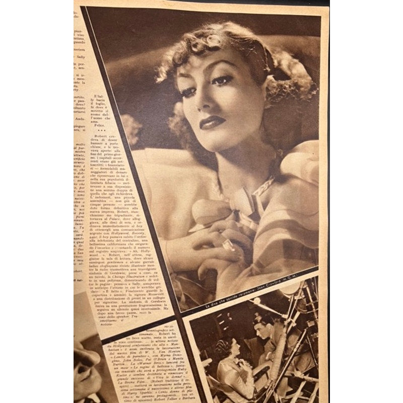 RARE 1935 Italian Laurel and Hardy Magazine Bonnie Scotland Jean Harlow, Joan Crawford, Pert Kelton, Hollywood, A Fine Mess