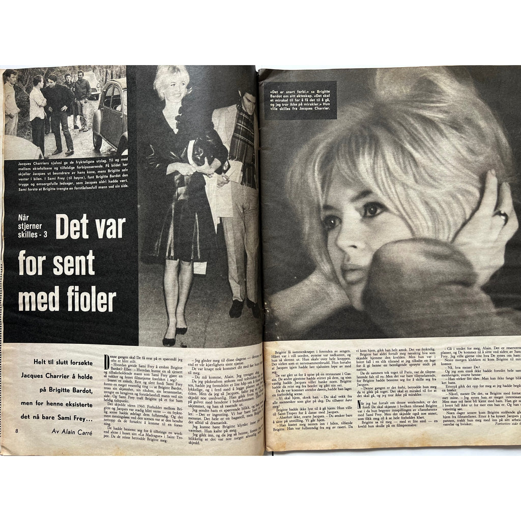 RARE 1963 Norwegian Elizabeth Taylor Magazine Cleopatra, National Velvet, Cat on a Hot Tin Roof, Virginia Wolf, Taming of the Shrew
