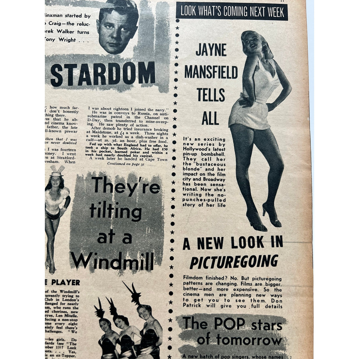 Amazing 1956 Marilyn Monroe Magazine UK Picturegoer Norma Jean Pinup Playboy, Some Like It Hot