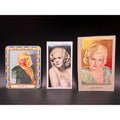 3 RARE 1930s Jean Harlow Cards Garbaty, John Sinclair, Hollywood Platinum Blond, Dinner at Eight, Wive Vs Secretary, Public Enemy, Riff Raff
