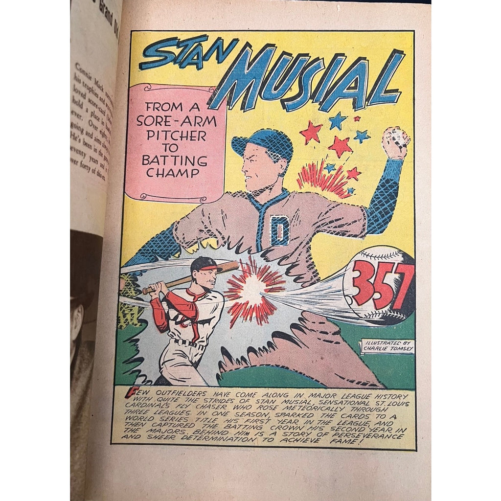 1944 True Sport Picture Stories Stan Musial Rookie St. Louis Cardinals Comic Book Stan the Man HOF Baseball