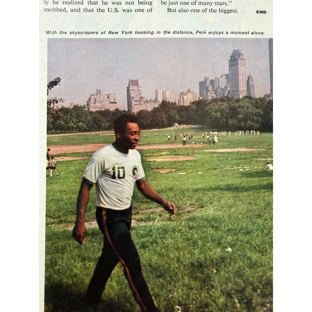 1975 Sports Illustrated Pele 1st Cover Soccer Brazil Footballer FIFA World Cup, Soccer GOAT!