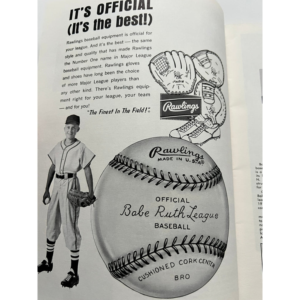 1966 Babe Ruth League World Series Magazine Bambino Sultan of Swat Program, Yankees, Dodgers, Red Sox, Braves