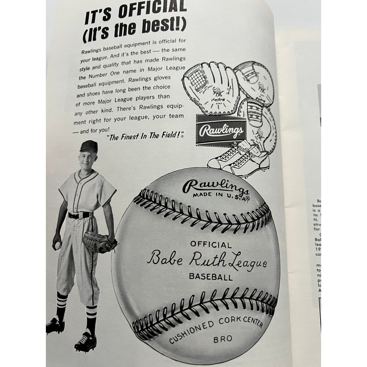 1966 Babe Ruth League World Series Magazine Bambino Sultan of Swat Program, Yankees, Dodgers, Red Sox, Braves