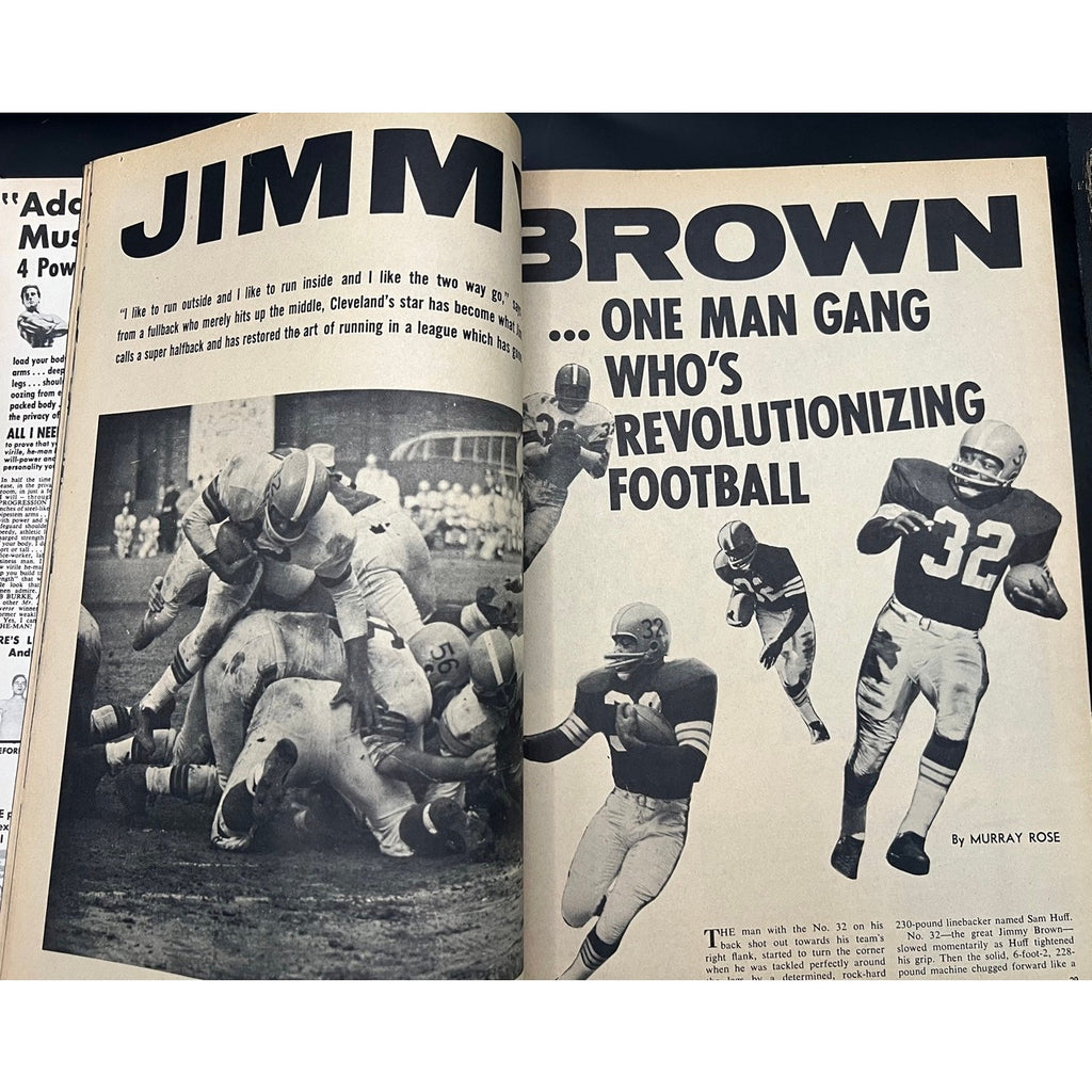 1964 Sport World Jim Brown Cleveland Browns Jimmy Brown Baseball Hockey Boxing NFL MLB NHL