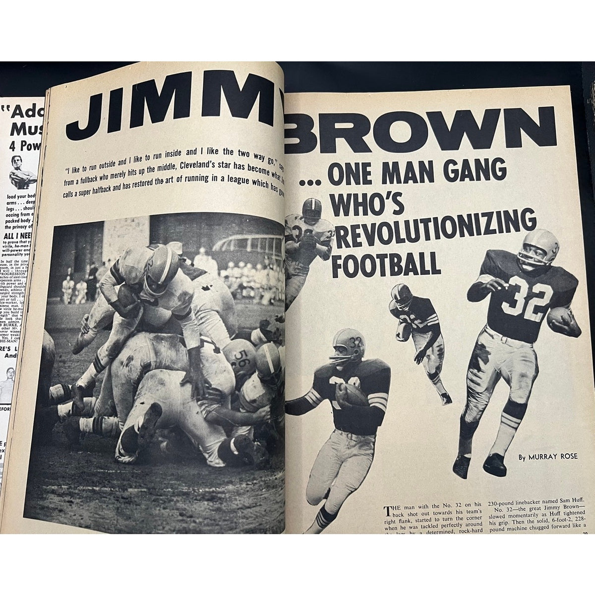 1964 Sport World Jim Brown Cleveland Browns Jimmy Brown Baseball Hockey Boxing NFL MLB NHL