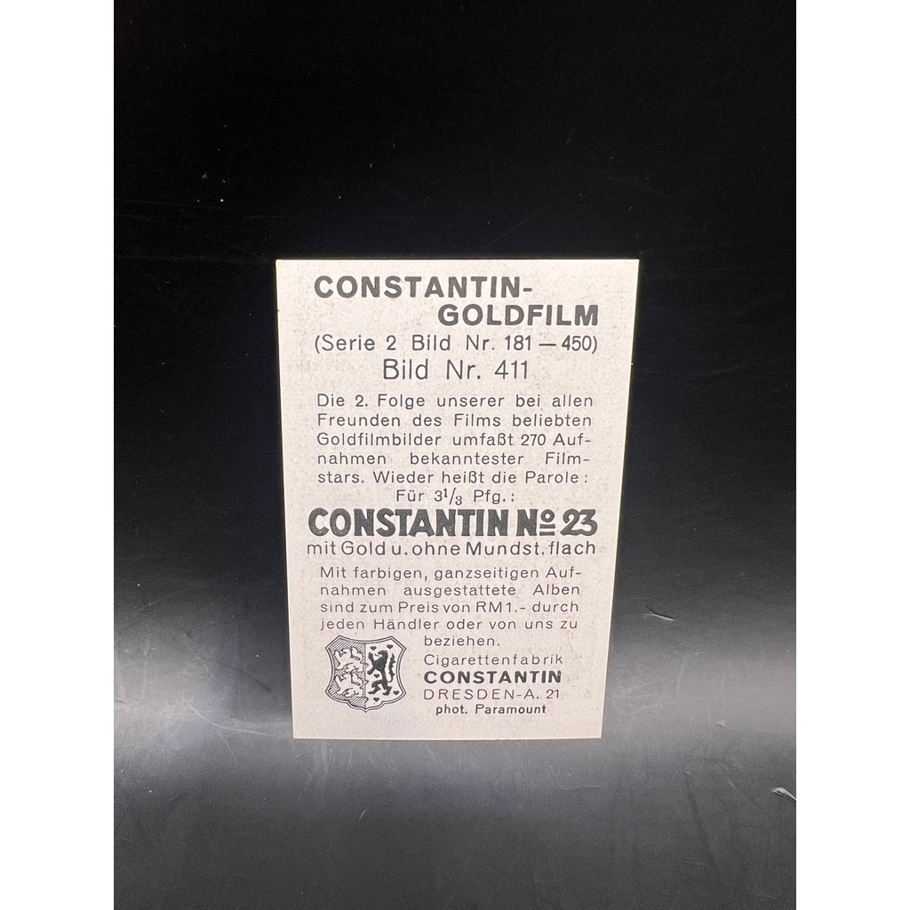 RARE Constantin Goldfilm 1934 Rudolph Valentino Card, Blood and Sand, Sheik, Sainted Devil, Four Horsemen of the Apocalypse, Young Rajah