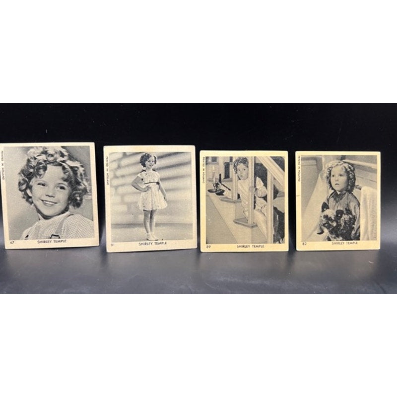 Lot of 8 - 1935 Klene Gum Shirley Temple Cards Lot Little Princess, Little Colonel, Heidi, Hollywood