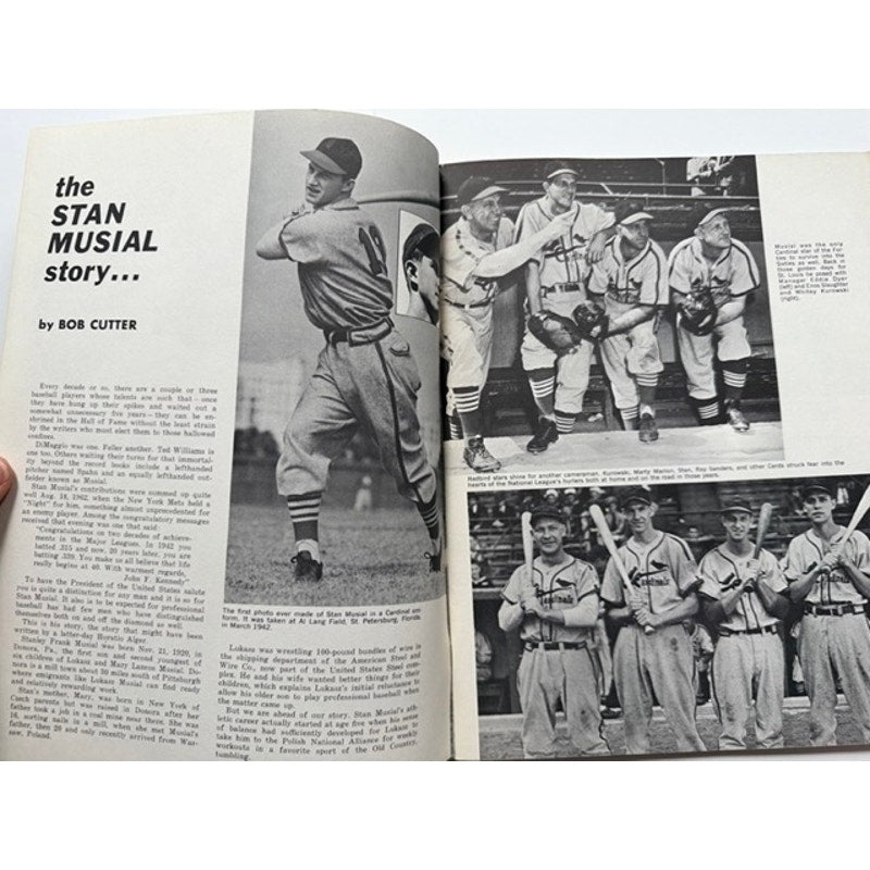 1963 Willie Mays Stan Musial Magazine St. Louis Cardinals, San Francisco Giants, New York Giants, Say Hey Kid, Stan the Man Baseball MLB HOF