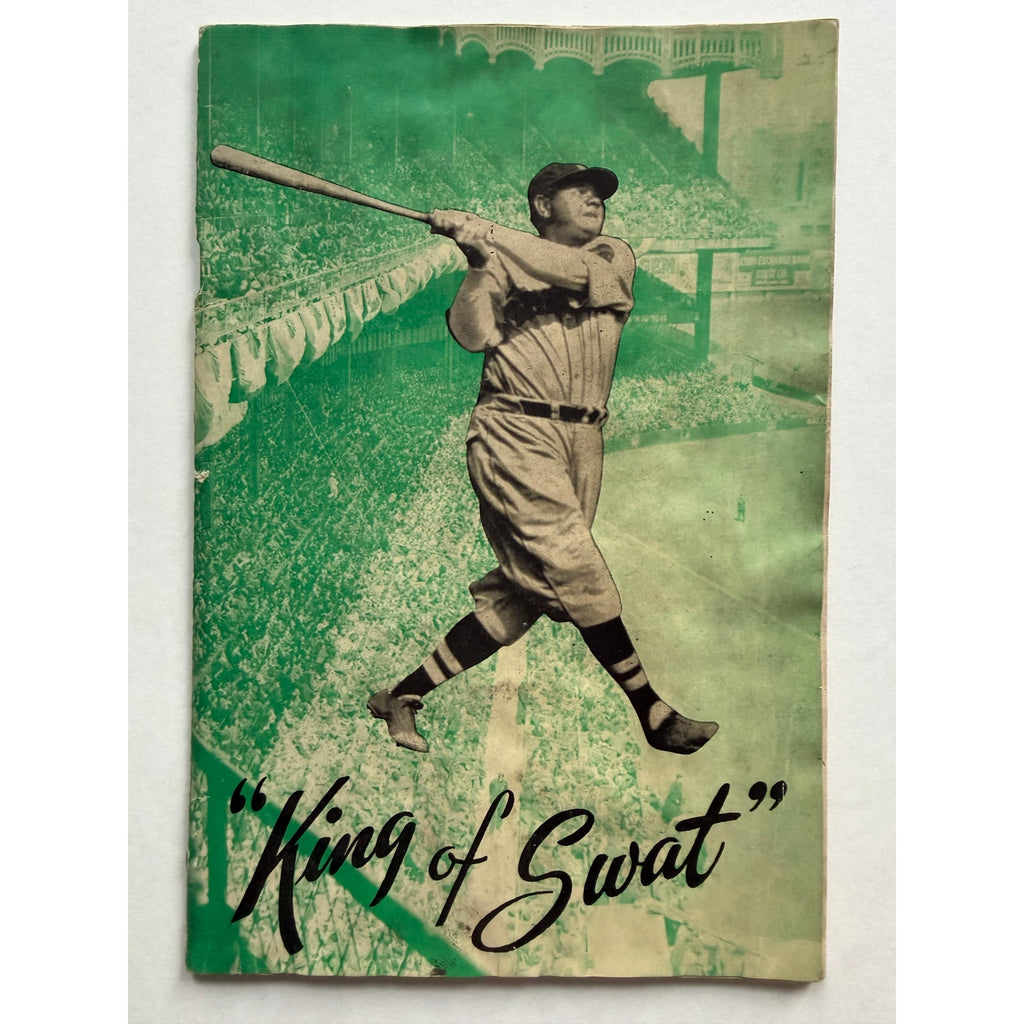 VERY RARE 1948 King of Swat Babe Ruth Booklet Bambino Sultan of Swat New York Yankees, Boston Red Sox, Brooklyn Dodgers, Boston Braves