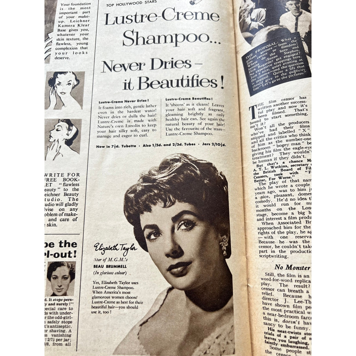 Fantastic 1954 Marilyn Monroe Magazine UK Picturegoer Norma Jean Seven Year Itch, Some Like it Hot