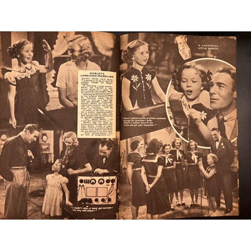 Rare UK 1938 Shirley Temple Booklet Rebecca of Sunnybrook Farm, Little Princess, Heidi, Curly Top, Little Colonel, Hollywood