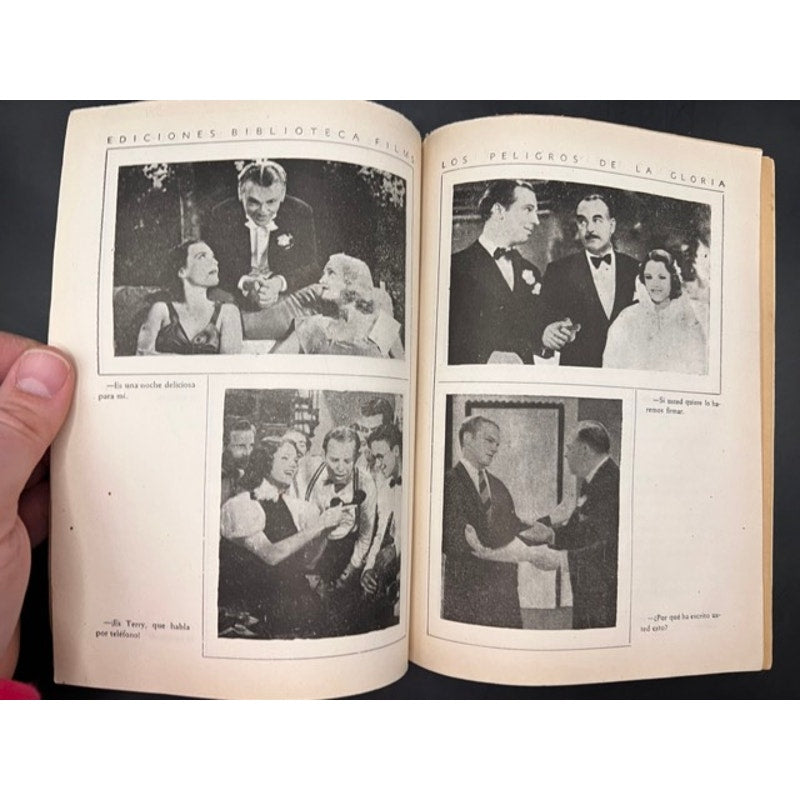 RARE 1937 Spanish James Cagney Book Booklet Something to Sing About, White Heat, Public Enemy, Yankee Doodle Dandy, G-Men, Oklahoma Kid