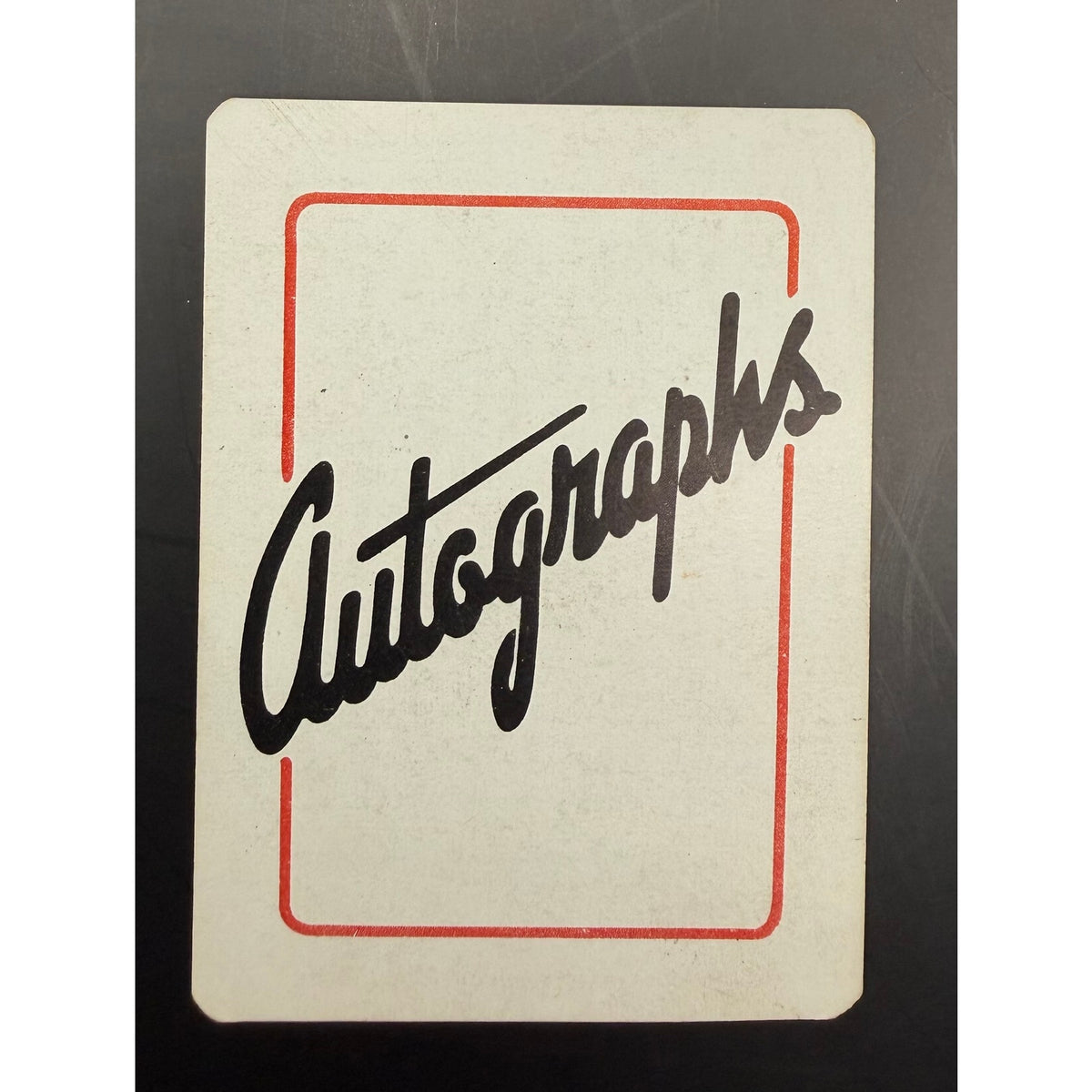 1945 Leister Autograph Game Knute Rockne Card Football Red Grange Four Horsemen