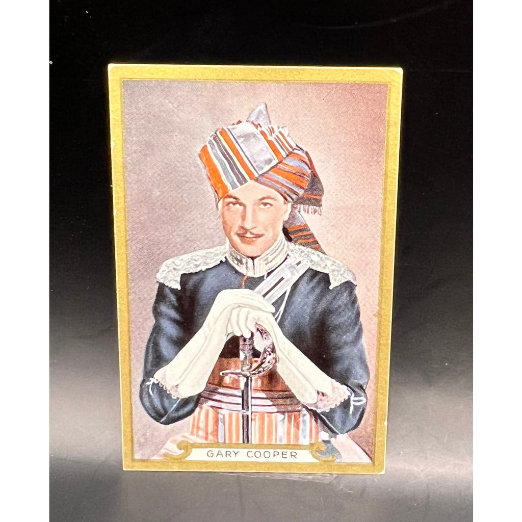 RARE 1935 Gold Dollar Filmbilder Gary Cooper Card Marco Polo, Pride of the Yankees, High Noon, A Farewell to Arms, Sergeant York