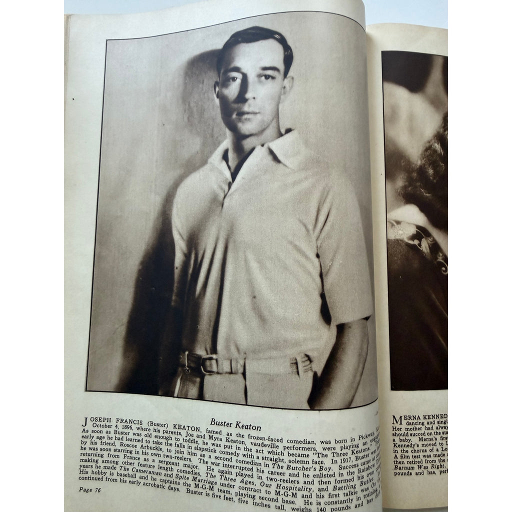 Rare Screen Secrets Movie Album 1930 Rudolph Valentino Magazine, Charlie Chaplin, Lloyd, Keaton, Garbo, Hollywood