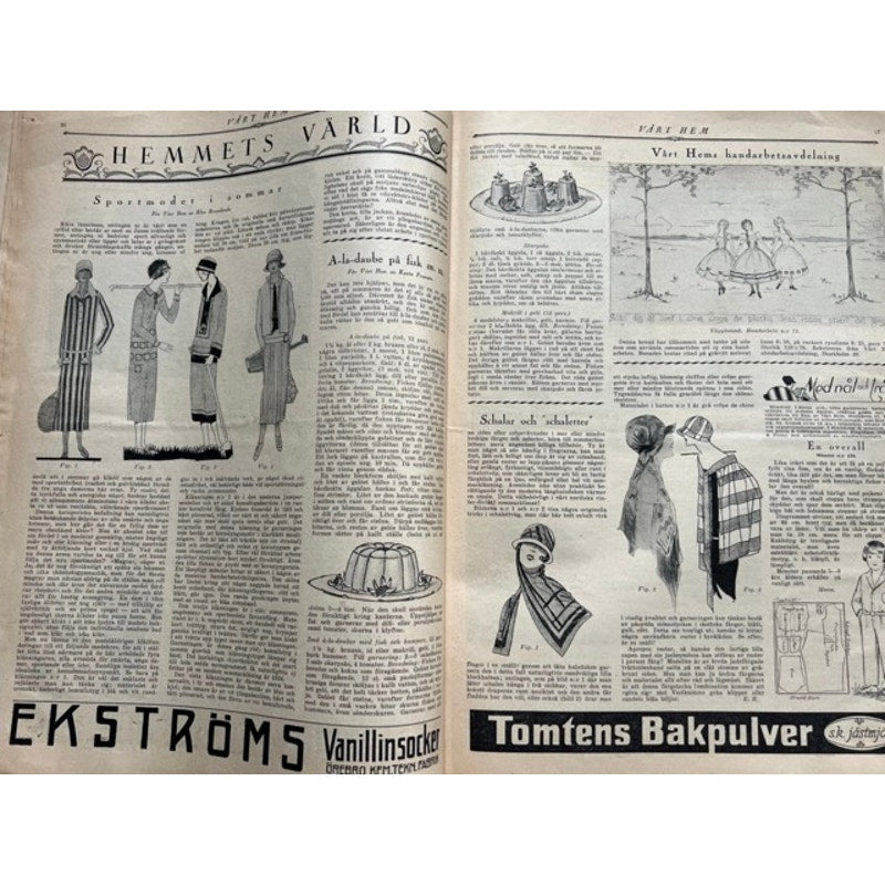 RARE Oversized Swedish 1924 Douglas Fairbanks Magazine Thief of Bagdad, Hollywood, Three Musketeers