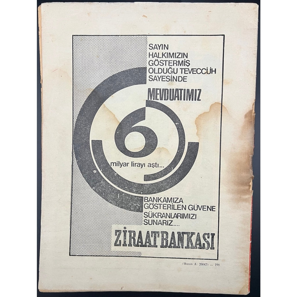 1967 Axis Turkish Muhammad Ali Cassius Clay Magazine Boxing Fighter Greatest Thrilla in Manilla Heavyweight Champ