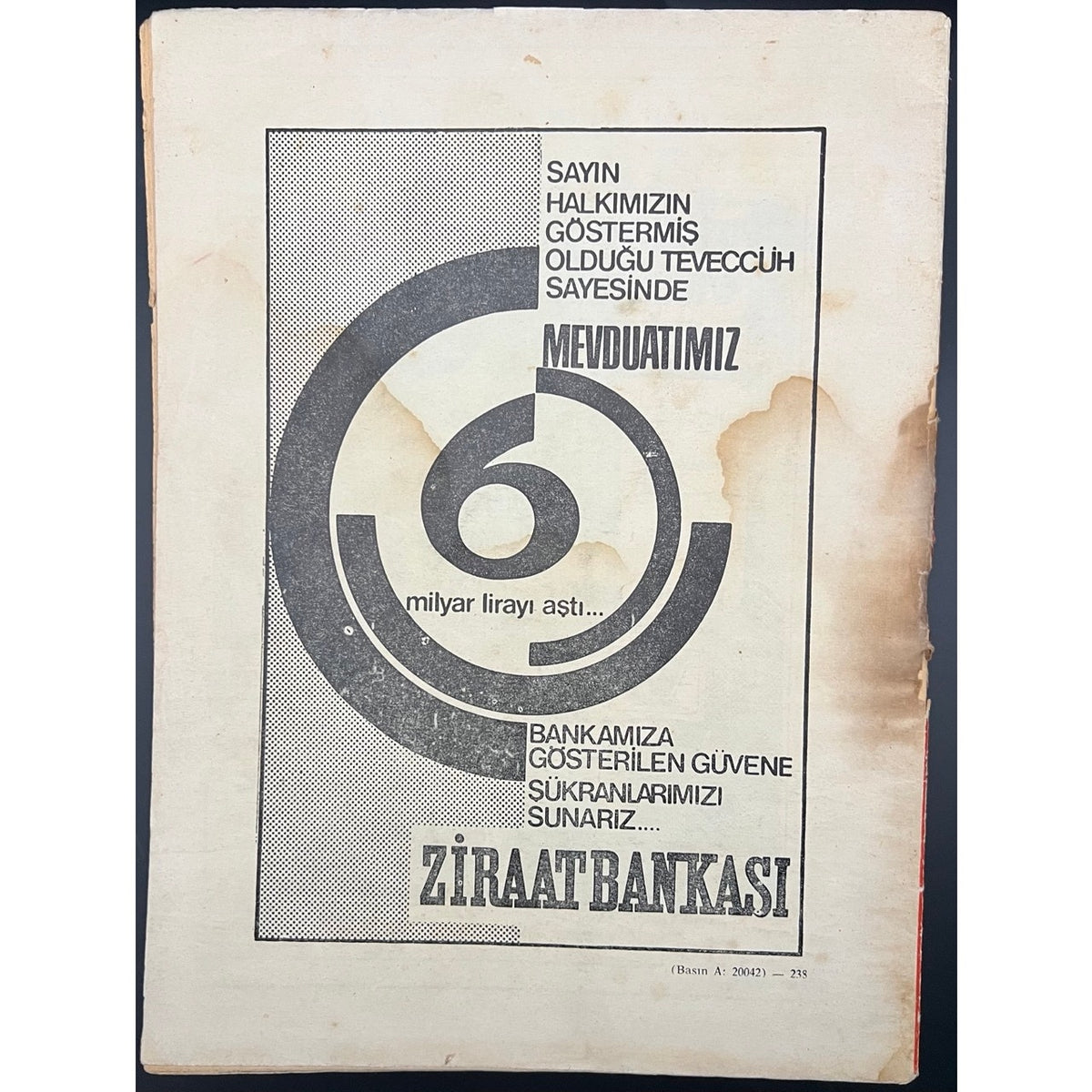 1967 Axis Turkish Muhammad Ali Cassius Clay Magazine Boxing Fighter Greatest Thrilla in Manilla Heavyweight Champ