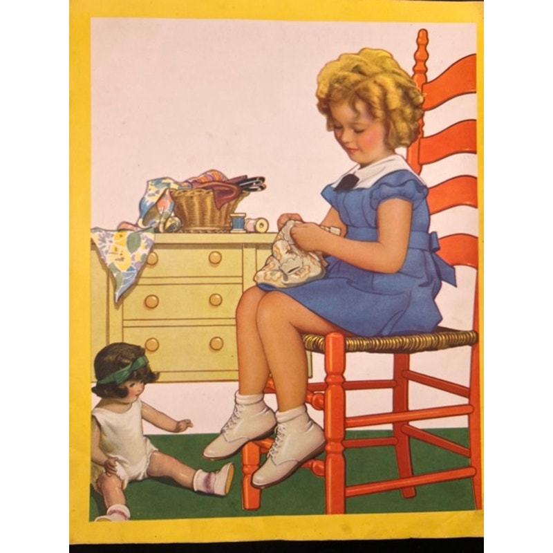 1935 Shirley Temple at Play Book Authorized Edition 1712, Heidi, Little Princess