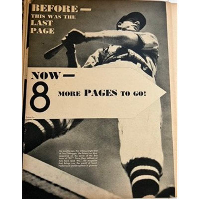 RARE 1937 Pic Jack Dempsey Magazine Manassa Mauler Champ Hollywood Sport Boxing, New York Yankees, Joe DiMaggio