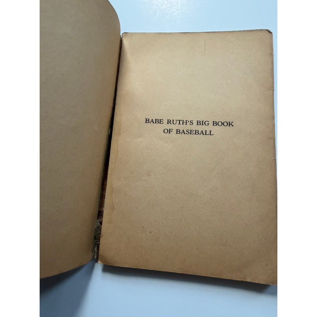 1935 Babe Ruth's Big Book of Baseball Quaker Bambino Sultan of Swat New York Yankees, Boston Red Sox, Brooklyn Dodgers, Boston Braves