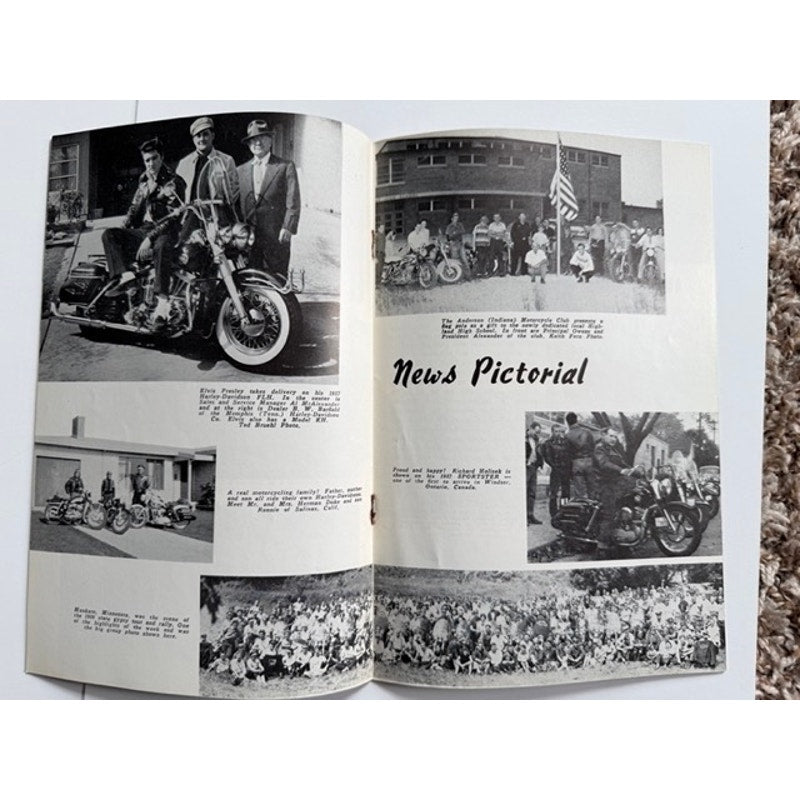 2 Rare 1956 The Enthusiast Motorcycle Magazines Nov & Dec Harley Davidson Elvis Presley, 1956 National TT Champions, Motorcyclists