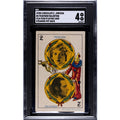 Very RARE Mary Pickford and Rudolph Valentino Juncosa Chocolate Card SGC 4 POP 1, The Sheik, Daddy Long Legs, Blood and Sand,  Sparrows