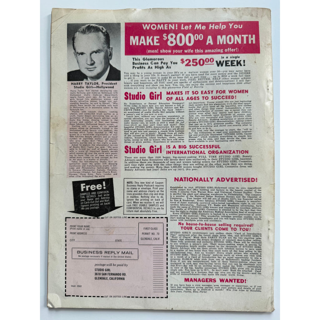 Rare 1960 Elvis Presley Magazine TV and Movie Screen Graceland Hollywood TCB, G.I. Blues, Elvis Army, Jailhouse Rock, King of Rock Hound Dog