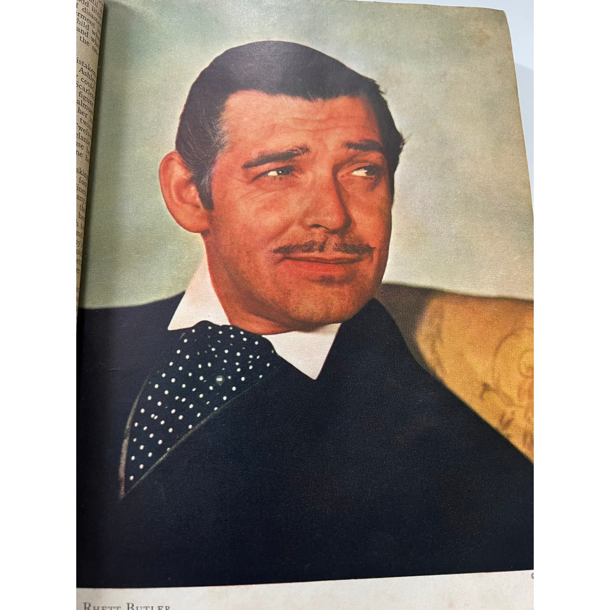 RARE Color 1939 Gone with the Wind Book Clark Gable, Vivien Leigh, Leslie Howard, Civil War, Margaret Mitchell Hattie McDaniel
