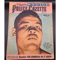 RARE 1949 Police Gazette Joe Louis Magazine Color Satchel Paige Rookie Boxing, Cleveland Indians