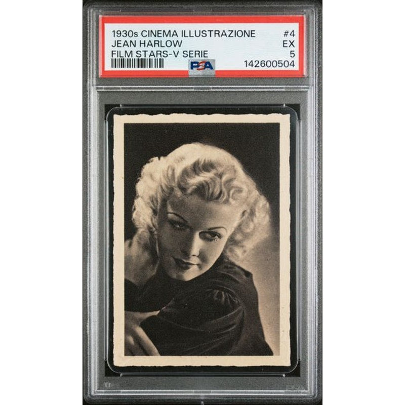 VERY RARE Italian 1930s Jean Harlow PSA 5 Only 1 Graded! Cinema Illustrazione, Dinner at Eight, Public Enemy, Saratoga, Red Dust, Riff Raff