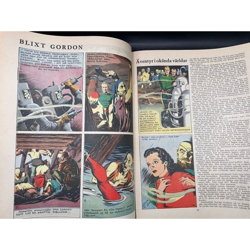 Excellent RARE 1938 Swedish Living Life Popular Clark Gable Magazine Test Pilot Hollywood, Gone with the Wind, Misfits, Mutiny on the Bounty