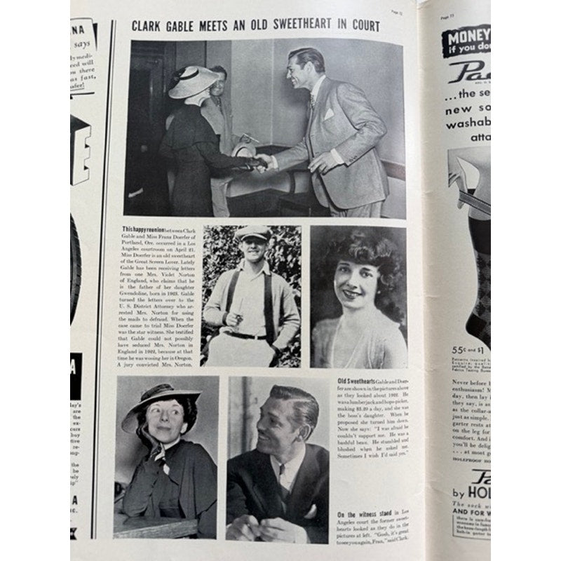 1937 Life Magazine Jean Harlow Hollywood, Red Dust, Dinner at Eight, Saratoga, Wife vs Secretary, Public Enemy, Wings, Riff Raff