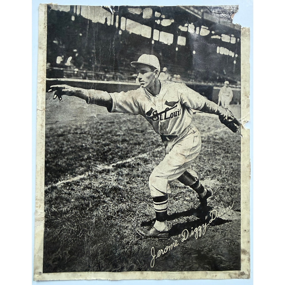 1936 National Chicle R311 Dizzy Dean Photo St. Louis Cardinals, Gashouse Gang, Chicago Cubs, World Series Champion, HOF