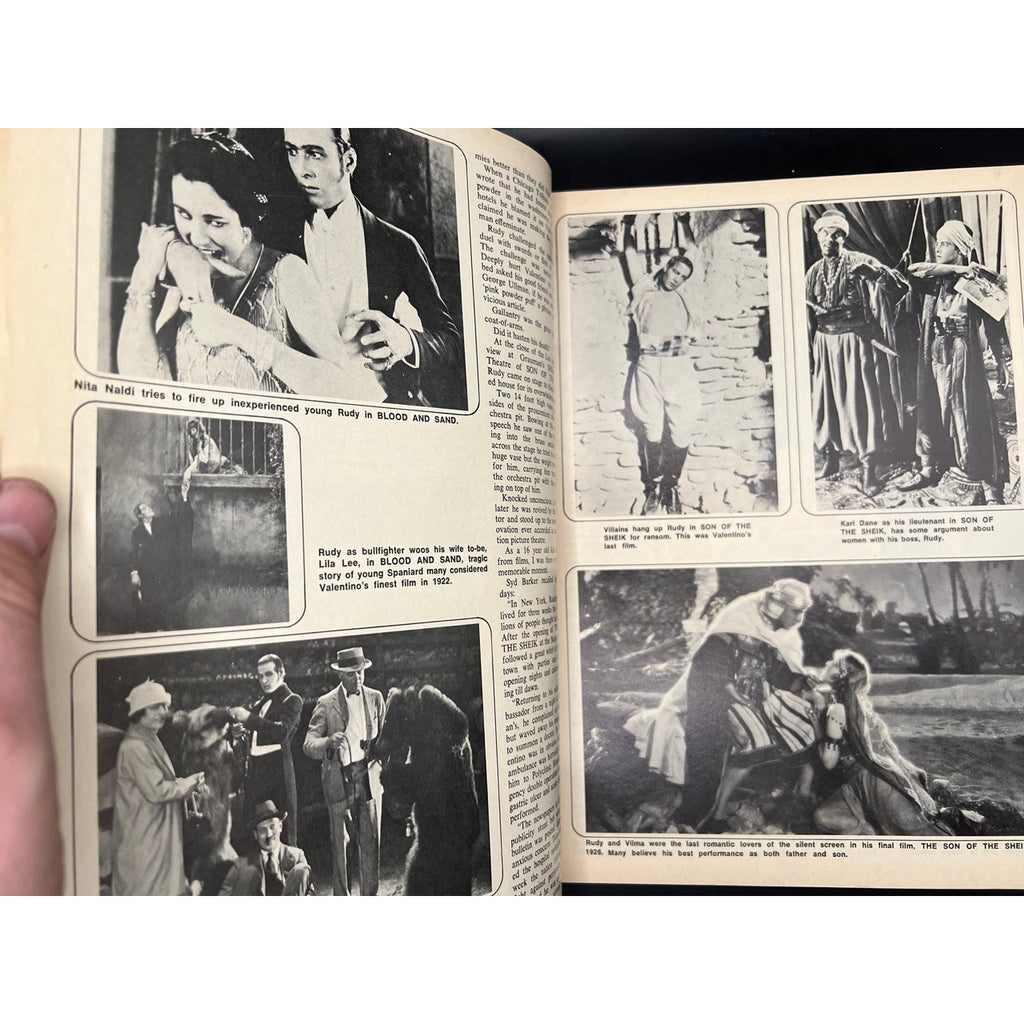 1973 Movie Classics Rudolph Valentino Magazine Marilyn Monroe, Clark Gable, Humphrey Bogart The Sheik Blood and Sand